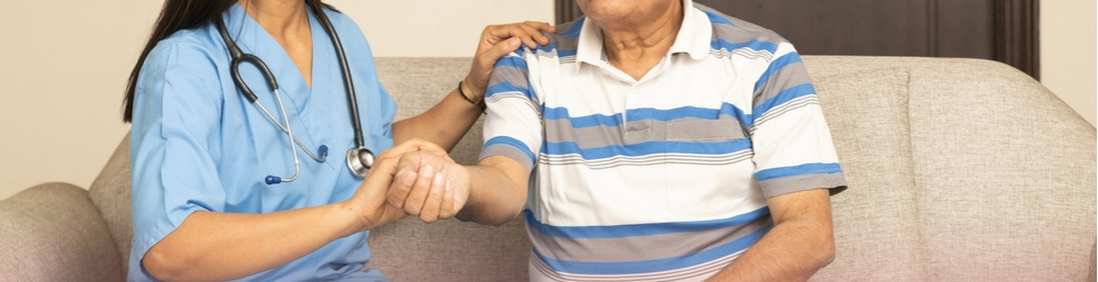 A Caretaker and An Elderly With Dementia